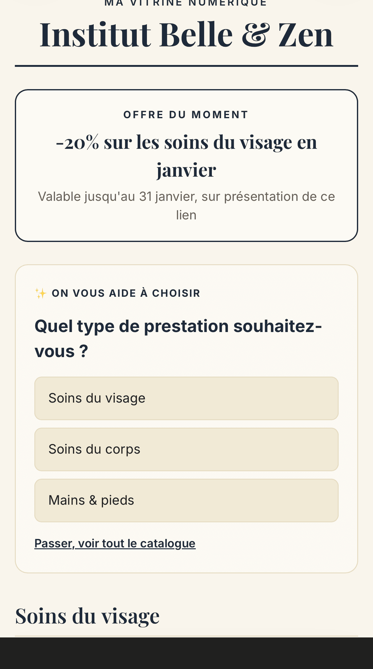 Démonstration visuelle du catalogue numérique Lehnova sur téléphone